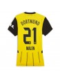 Borussia Dortmund Donyell Malen #21 Hjemmedrakt Dame 2024-25 Korte ermer